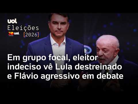 Debate na Band: Eleitor indeciso vê Lula destreinado, mas Flávio assusta com agressividade