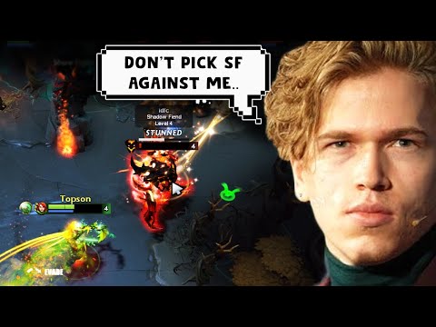 Topson Last Pick "WINDRANGER" to counter Shadow Fiend Mid DOTA 2