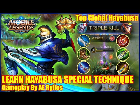 SILENT KILLER HAYABUSA ! Mobile Legends Top Global Hayabusa Gameplay By AE Rylles
