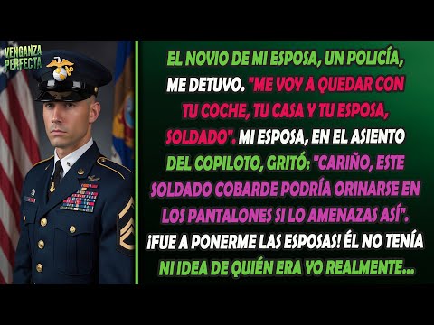 El novio policía de mi esposa me detuvo—él no sabía quién era yo en realidad.