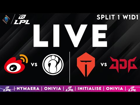 LPL 2025 Live Split 1 | LPL English W1D1 with Nymaera & Initialise WBG vs IG | TES vs JDG