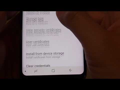 Samsung Galaxy S8: How to Clear Security Credentials
