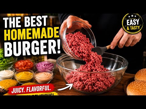 Juicy Homemade Burger Better Than Fast Food