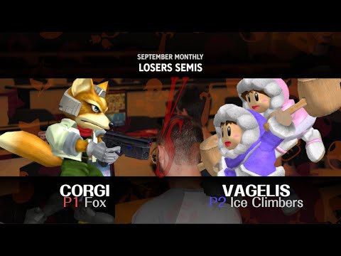 Virginia Tech Melee September Monthly - Losers Semis - Corgi (Fox) vs Vagelis (Ice Climbers)