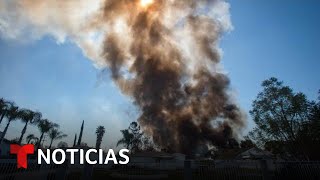Impactante explosión en un barrio residencial de California | Noticias Telemundo Impactante explosión en un barrio residencial de California | Noticias Telemundo