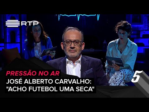 Pressão no Ar - José Alberto Carvalho: "Acho futebol uma seca" | 5 Para a Meia-Noite | RTP