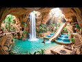 300 Days Building A 1M Modern Luxury House Inside A Cave With Underground Pool Using Primitive Tool