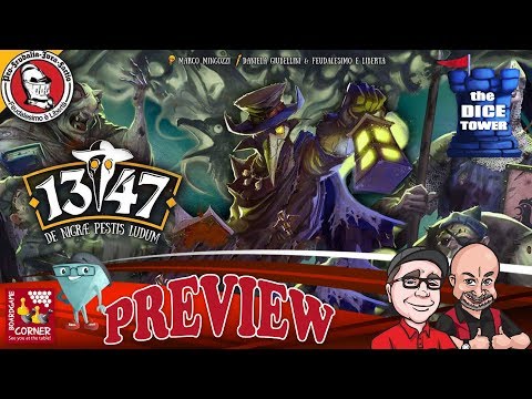"1347: De Nigrae Pestis Ludum" a Dice Tower Preview - with Boardgame Corner
