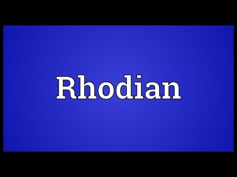 Rhodian Meaning