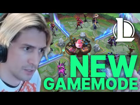 xQc Plays the NEW LoL Arena Gamemode!