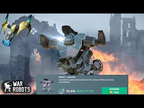 LANCELOT with GHOST skill and Kestrel drone | War Robots Game [WR]