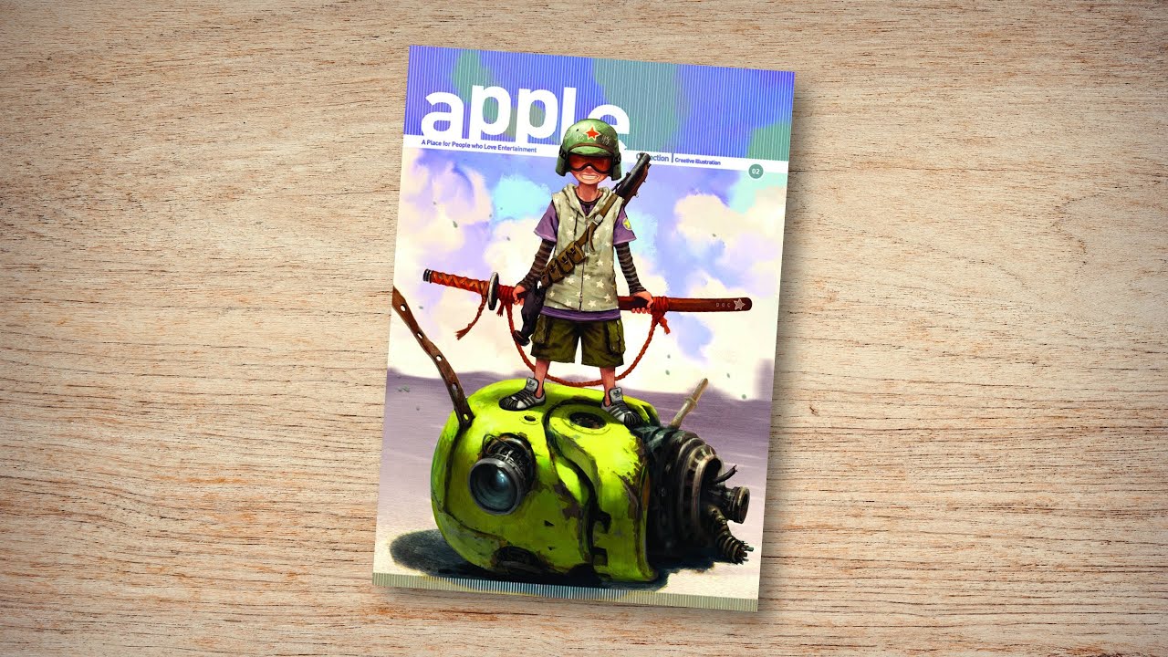 Apple Volume 2 artbook (book flip)