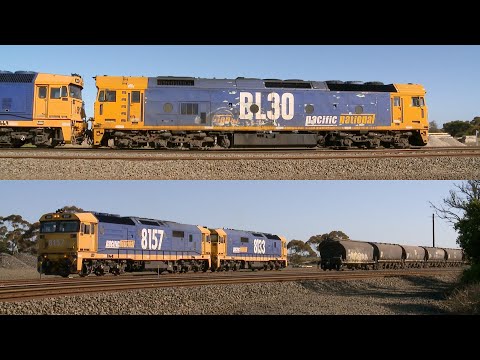 6KQ5 Grain Train Detaches BL30 Diesel Locomotive (28/8/2020) - PoathTV Australian Railways