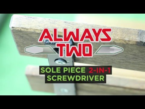 Always Two - Australia's Only sole piece 2-in-1 screwdriver