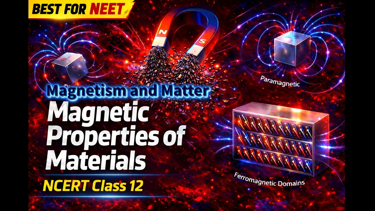 CBSE Class 12 Physics, Magnetism and Matter – 1, magnetic Properties of Materials