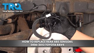 How to Replace Rear ABS Sensors 2006-2012 Toyota RAV4