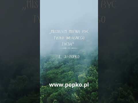 [Encyklopedia Wiedzy Duchowej] „Mistrzem można być tylko własnego życia”  ???????????? Cytat ???? Zbigniew Jan Popko   www.popko.pl  ✨ Zbig