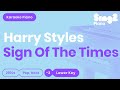 Harry Styles - Sign of the Times (Lower Key) Karaoke Piano