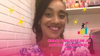 Como organizar as metas mensais da loja | meu caderno de planejamento semanal