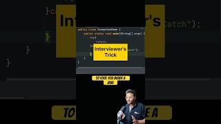 Interviewers Trick ✅ Try, Catch, Finally ✅ Must Know For Java Devs #java #coding
