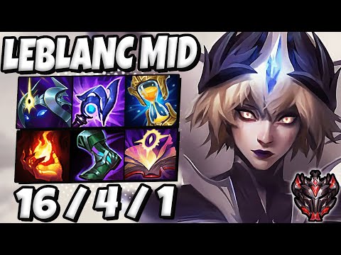 Leblanc vs Qiyana [ MID ] Lol Grandmaster Korea Patch 11.23 ✅