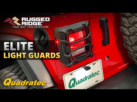 Rugged Ridge Elite Tail Light Guards for 2018+ Jeep Wrangler JL Standard & LED Tail Lights