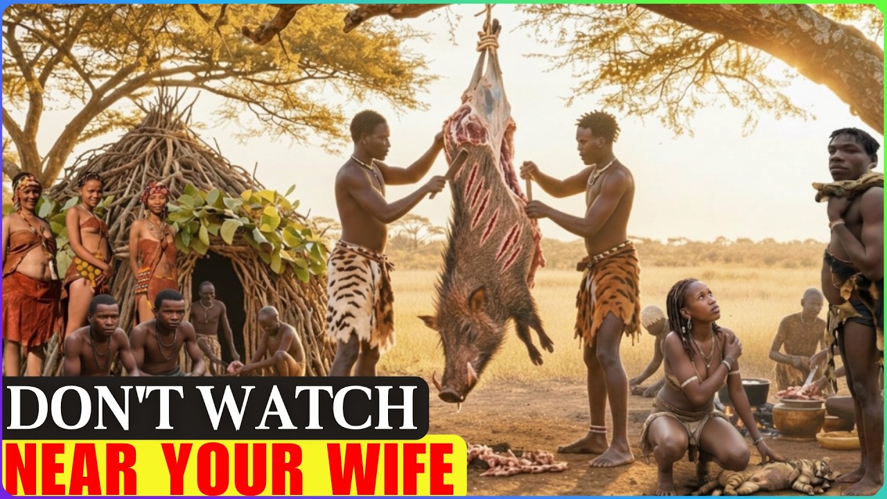 Real Life In Hadzabe Tribe: Life With MULTIPLE Wives, Eating Monkeys, Survival Without Civilization!