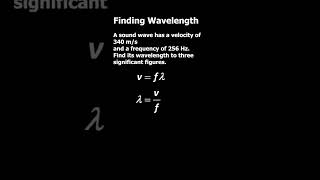 How to calculate the Wavelength