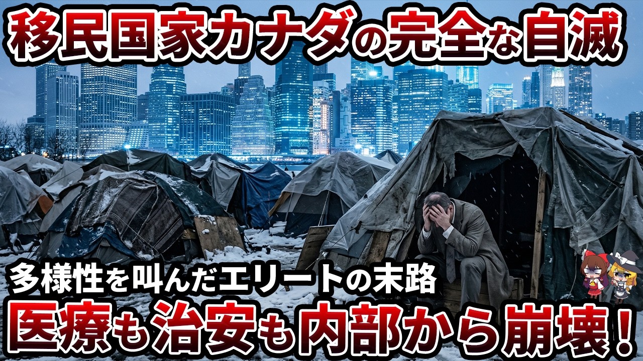【家賃28万でテント生活】カナダが迎えた惨めな末路…自業自得な理由【ゆっくり解説】