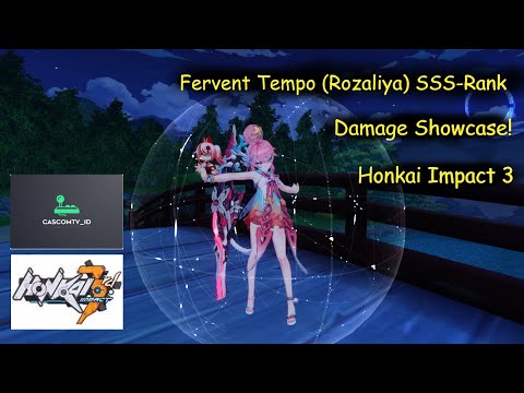SSS Rank Fervent Tempo (Rozaliya) Damage Showcase - Honkai Impact 3 (iOS)