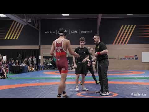 NIXON SUDDENS (New Zealand) vs ZAC PILKADARIS  [4K VIDEO]  -  NATIONAL WRESTLING CHAMPIONSHIPS 2022