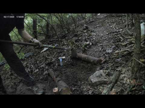 21) Forest Trail - Making Rustic Log Steps Part 2