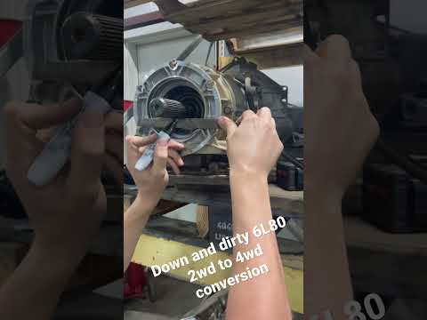 How to convert 6L80E 2WD to 4WD fastest method #chevrolet #customerstates #mechanic