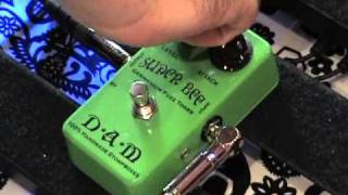 Video thumbnail for D*A*M Super Bee germanium fuzz guitar effects pedal demo by gearmanndude