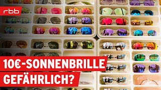 Sonnenbrillen: Sind preiswerte ihren Preis wert? | 15-Euro-Sonnenbrillen im Test | SUPER.MARKT