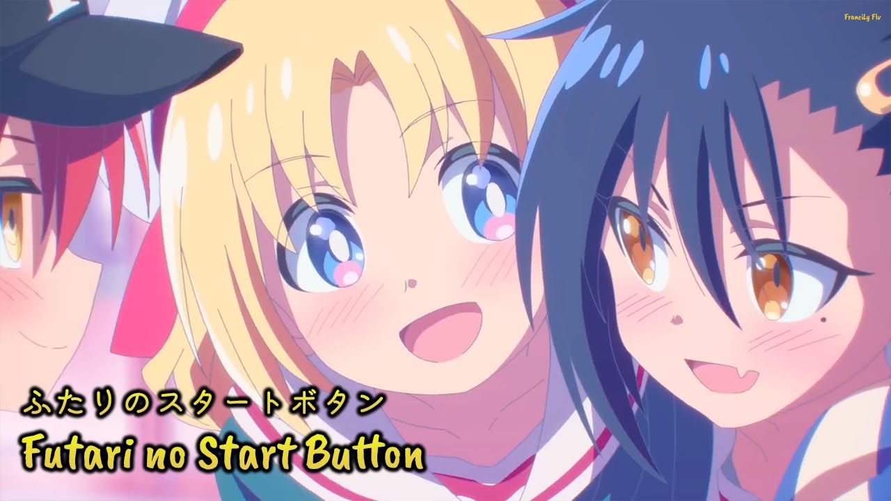 『Lyrics AMV』 Game Center Shoujo to Ibunka Kouryuu Opening Full - Futari no Start Button ／ Lily & Aoi