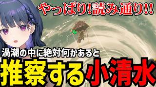 【 ゼルダの伝説 ティアーズ オブ ザ キングダム#7】渦潮の中に何かあると推察する小清水【小清水 透切り抜き】※ネタバレあり
