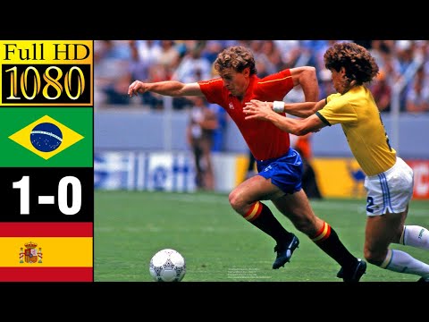 Brazil 1-0 Spain World Cup 1986 | Full highlight | 1080p HD
