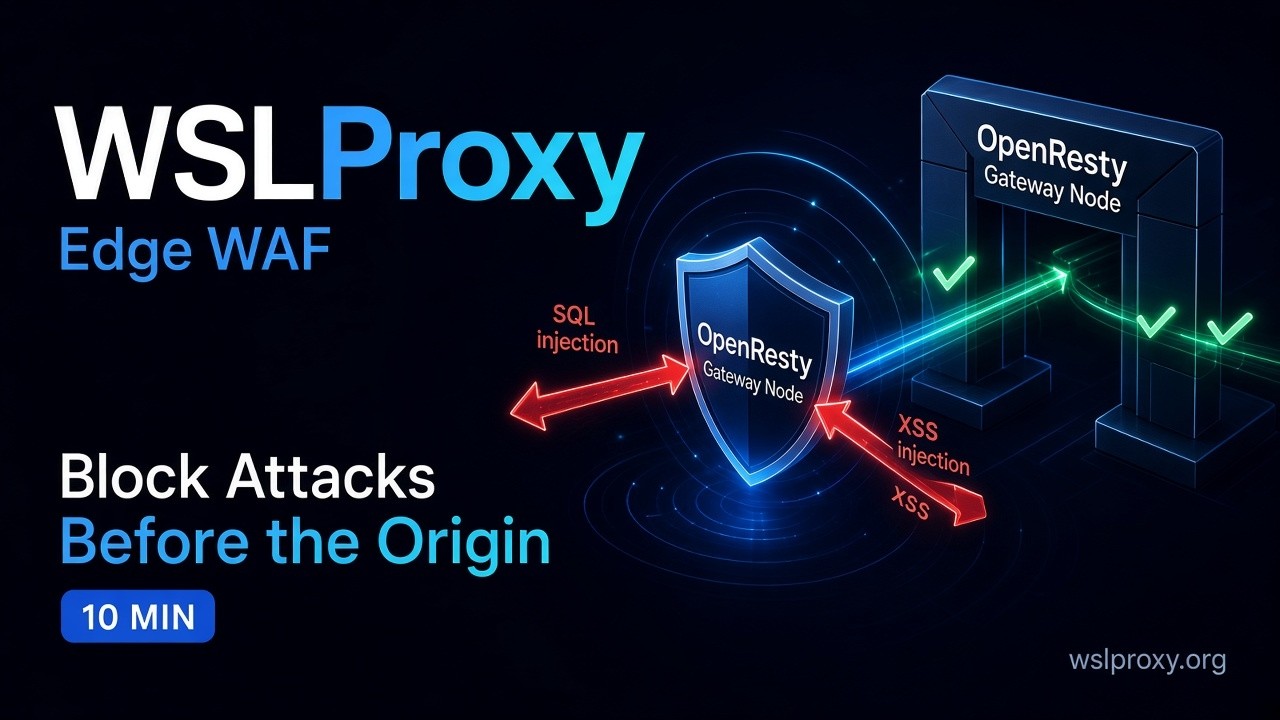Workstation WSL Proxy WAF tour