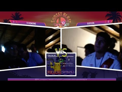 Sunset Blast - TavoMono (Pikachu) Vs. Gerson (Falcon, Pikachu) SSB64 Winners Finals - Smash 64