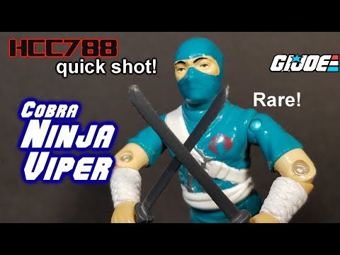 HCC788 quick shot! 1992 Cobra NINJA VIPER! Vintage G.I. Joe toy!