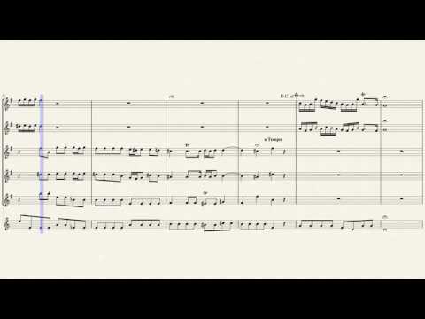 Aria: "Weh und Schmerz in dem Gebären" (BWV 246 No 58) for Flute Choir