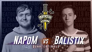 Napom vs Balistix | Beatbox Legends Championships 2019 | Top 8