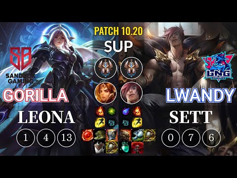 SB GorillA Leona vs LNG lwandy Sett Sup - KR Patch 10.20