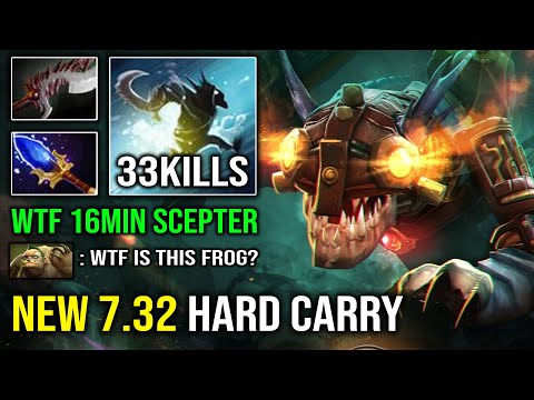 SLARK HAS RETURNED IN 7.32 Brutal Hit Like a Truck 33Kills Max Agility Essence Shift Dota 2