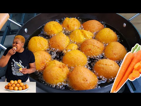 If You Have Carrots & a Blender, Make These Crunchy Sweet Fried Buns | Easy Recipe.