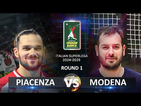Piacenza vs Modena | Italian Volleyball SuperLega 2024/2025