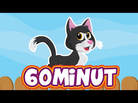 MIX - WLAZŁ KOTEK NA PŁOTEK - GODZINA PIOSENEK DLA DZIECI - ŚPIEWAJĄCE BRZDĄCE 🍎☀️🐶