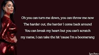 Nicole Scherzinger - Boomerang (lyrics)