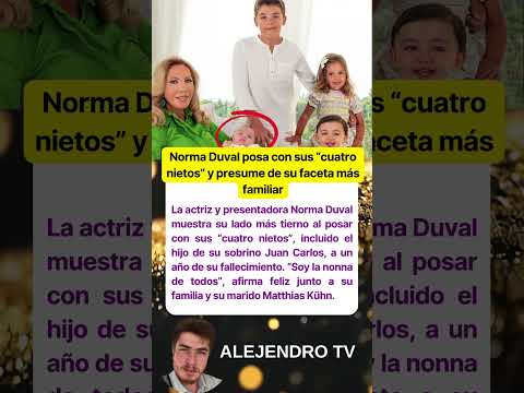 Norma Duval posa con sus “cuatro nietos” y presume de su faceta más familiar